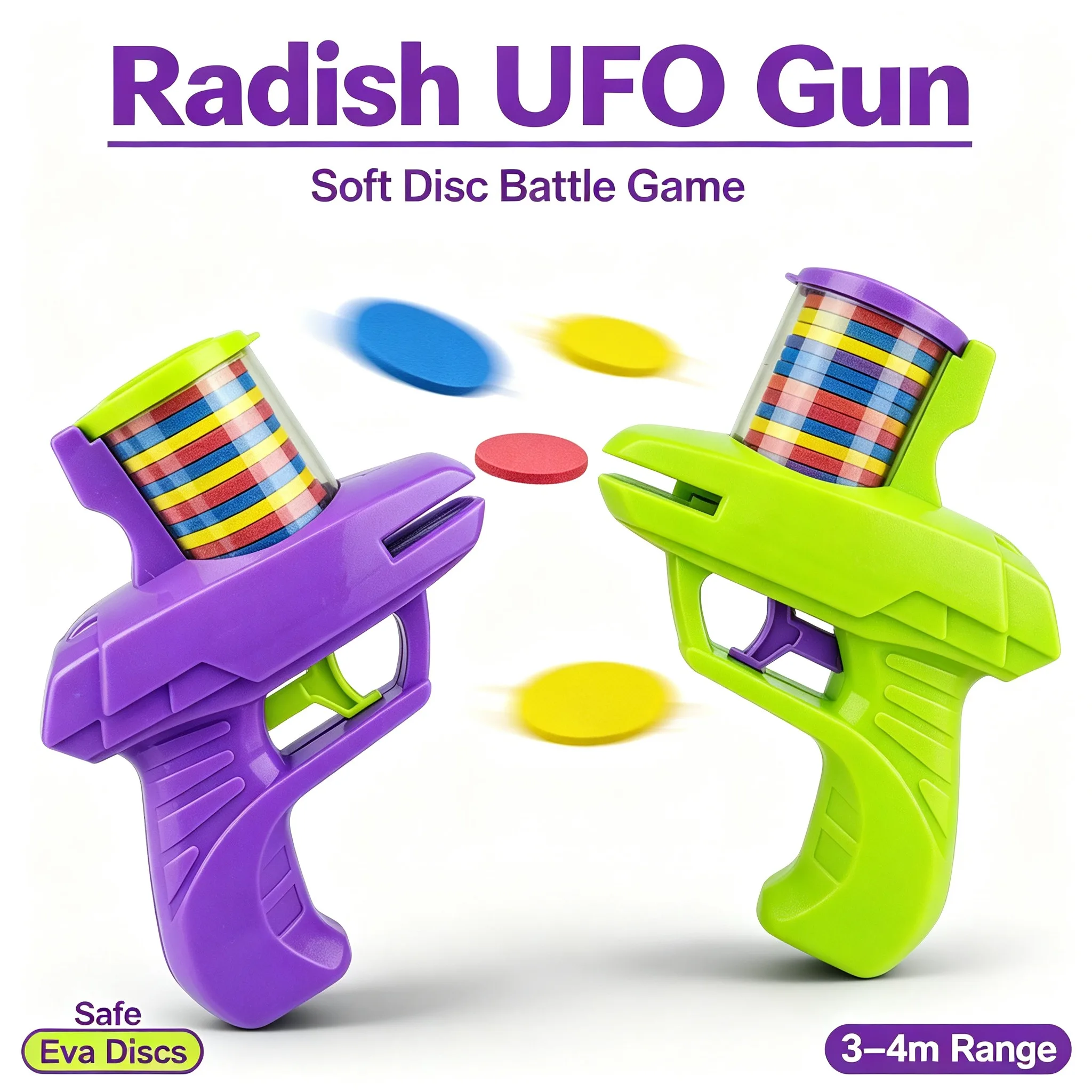 Party Games For 5 Year Olds Indoors - مسدس قاذف أقراص طائرة ناعم من