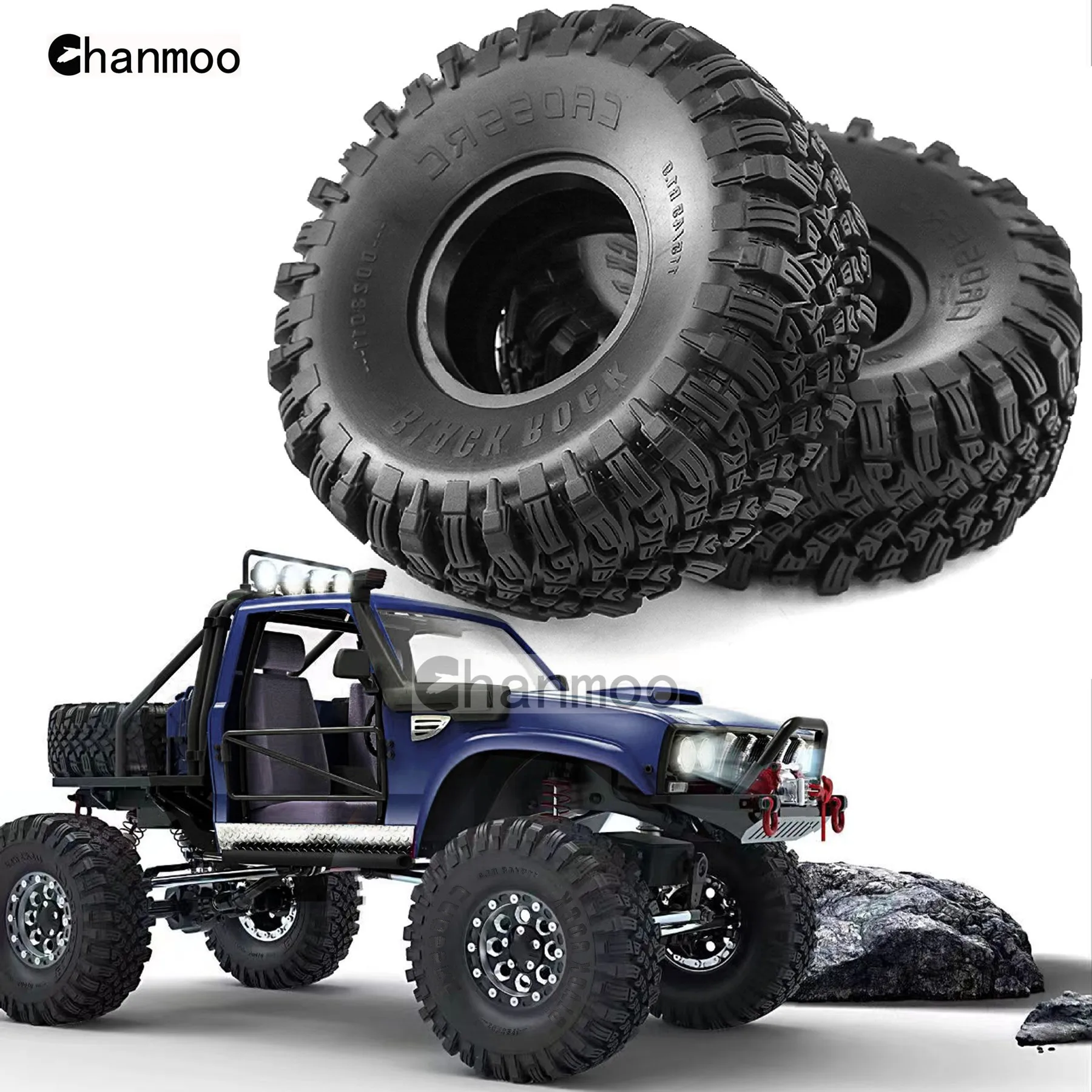 

1.9in Crawler Tire Rubber Tyres for 1/10 RC Crawler Car Axial SCX10 90046 AXI03007 TRX4 RBX10 Redcat Gen8 Traxxas 4WD D90 Parts