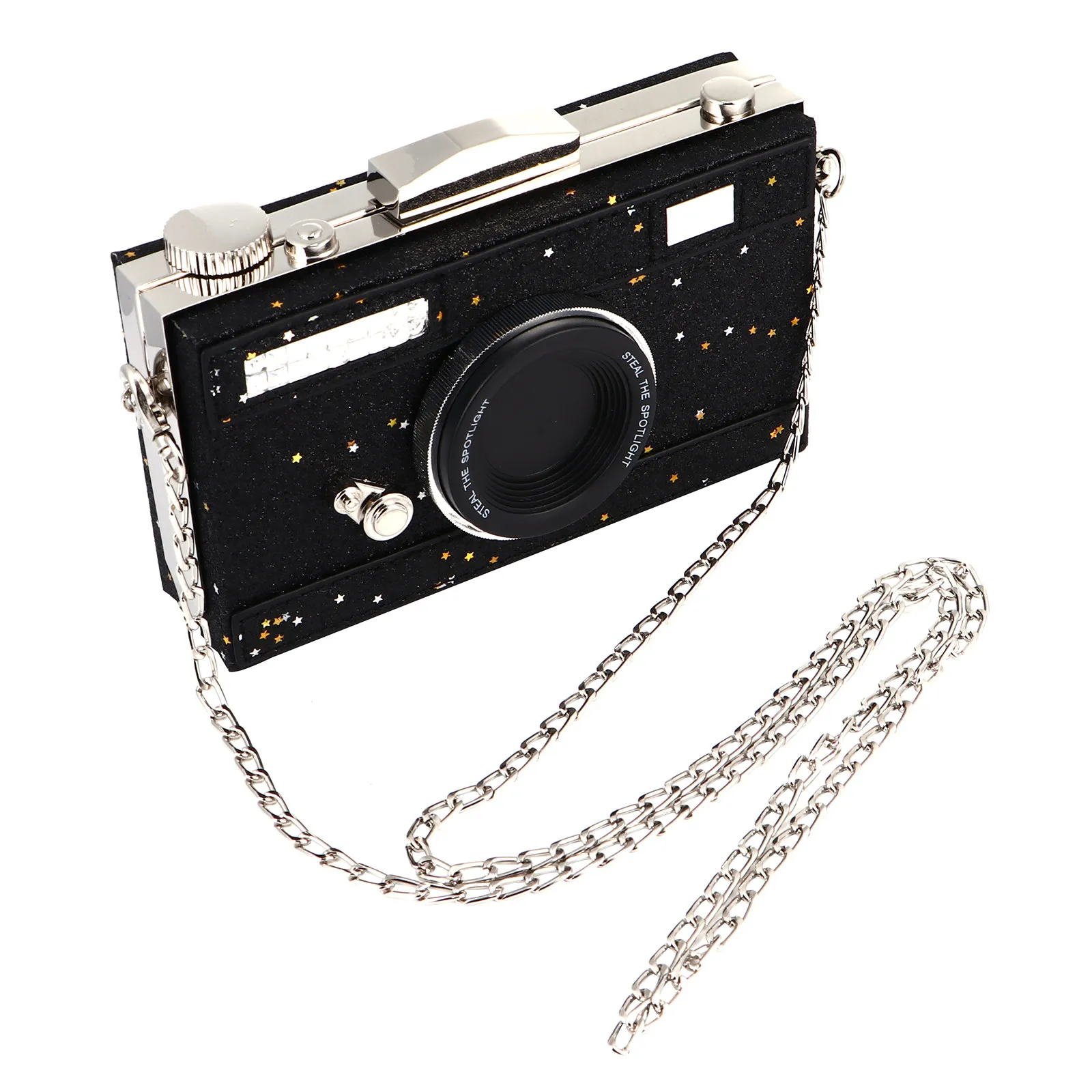 

1Pcs PU Camera Shape Shoulder Bag Crossbody Bag Wide Strap for Stylish Women Work School Shopping Straps Bags