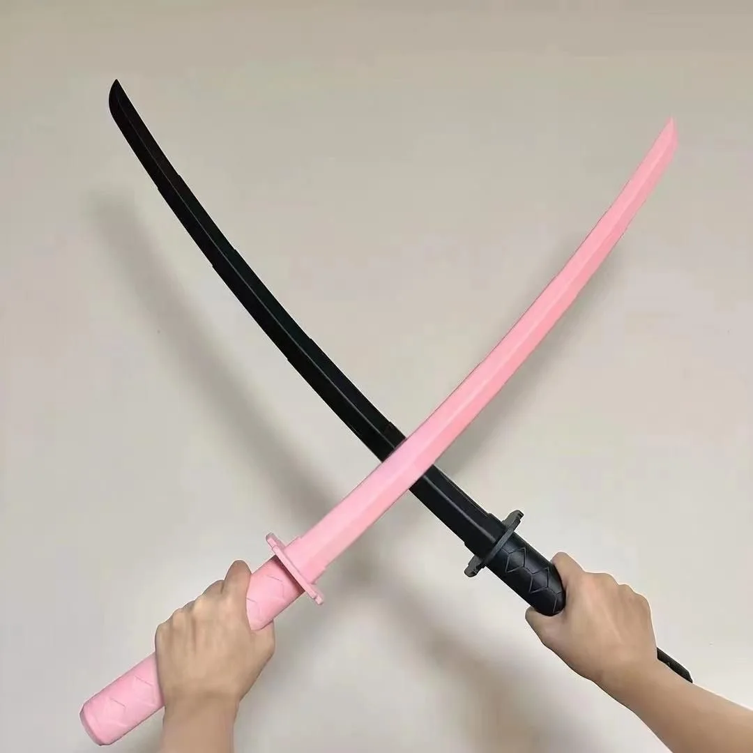 3D Printing Telescopic Samurai Sword Retractable Katana Cosplay Weapon Model Stress Relief Toy Gravity Plastic Knife Gifts Kids