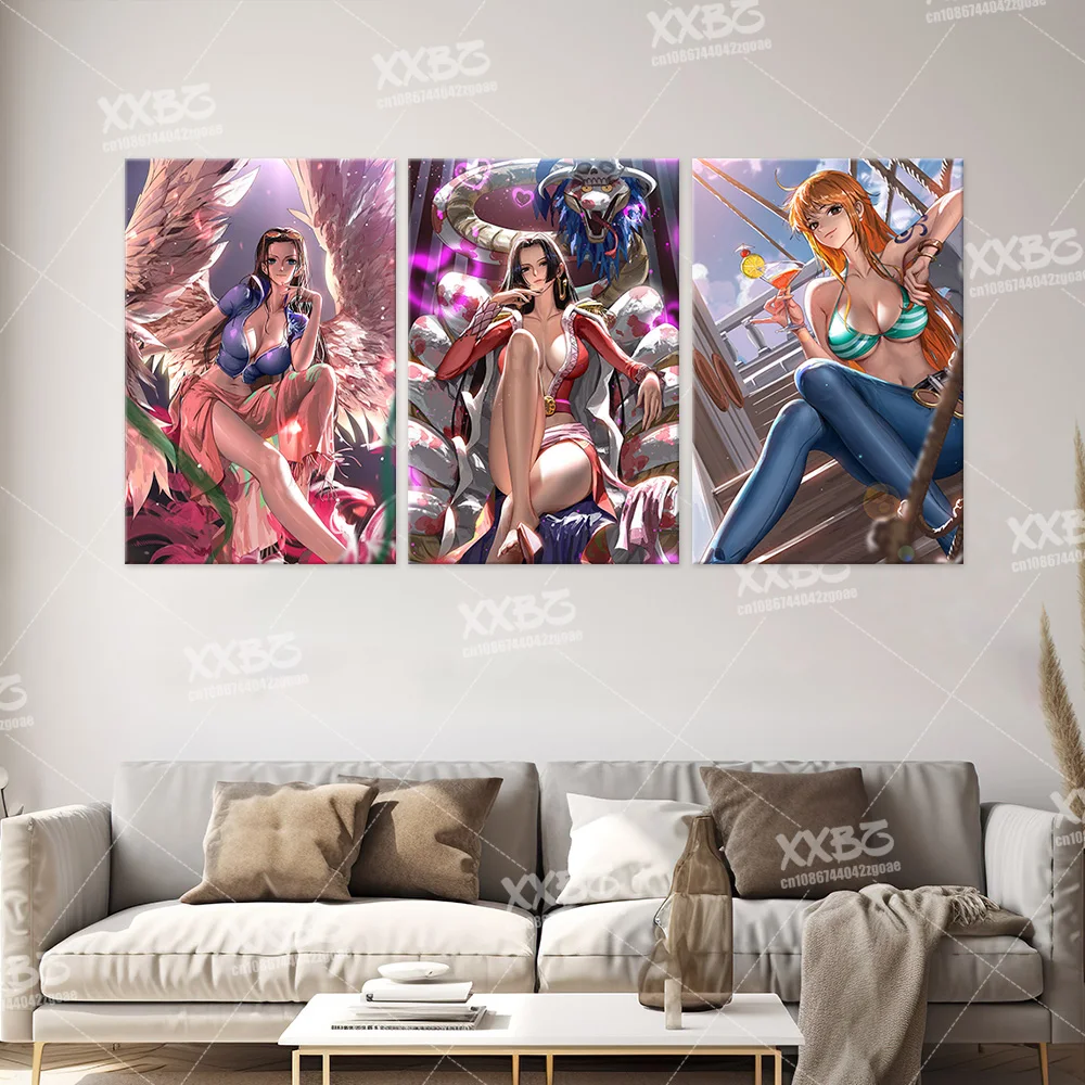 One Piece Poster Anime Canvas Picture Monkey D.Luffy Painting Shanks Home Decoration No Frame Sabo Wall Artwork Yamato Wallpaper