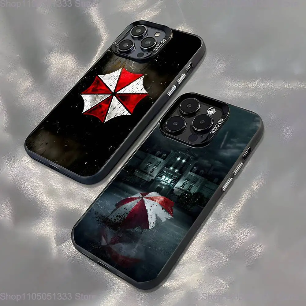 

Umbrella Corporation Phone Case For iPhone 16,15,14,13,12,11,Pro,XS,Max,Plus,Mini,SE Black Candy Matte Shockproof Cover