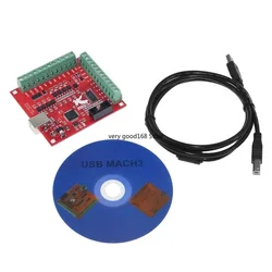 Breakout board CNC USB MACH3 100Khz 4 axis interface driver motion controller driver board