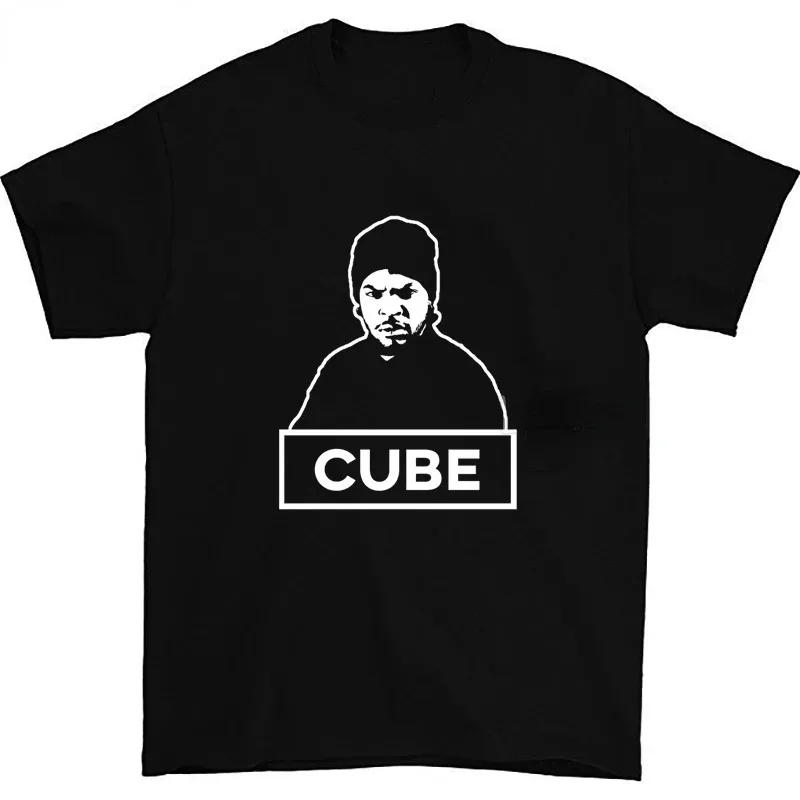 Men Clothing Ice Cube Rapper Hip Hop T-Shirt Vintage Rapper Graphic Tshirts Summer Fashion Casual Cool Loose Women Male Tops Tee