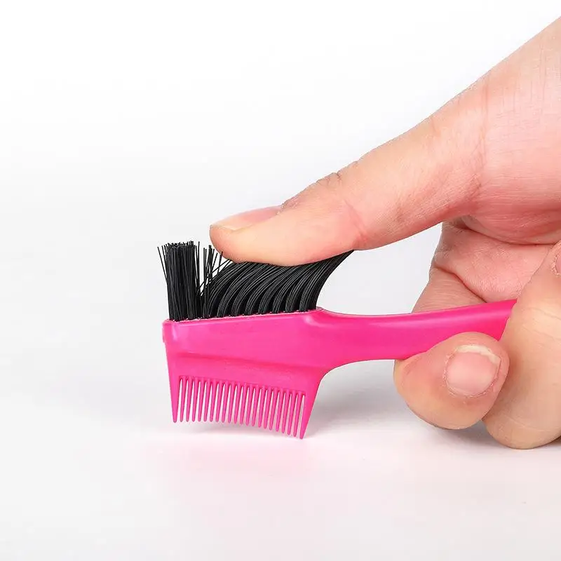 Edge Control Brush for Human Hair Wigs – Fine-Tooth Comb for Taming Baby Hairs & Laying Edges