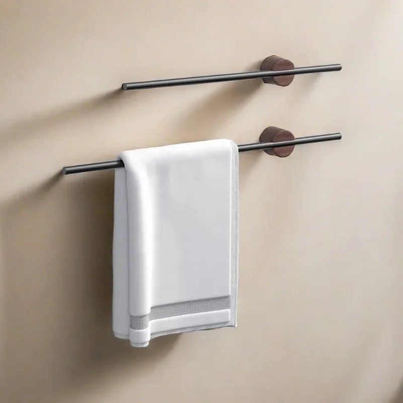 

Bathroom Towel Bars，40/50cm Towel Rack Hanger，Wood Wall Hanging Towel Bar Bathroom Shelf，Home Accessory 수건걸이