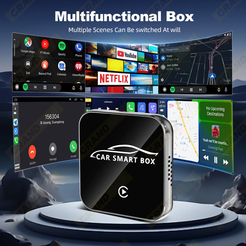 Android 13 CarPlay AI Box 4GB RAM 64GB ROM Wireless