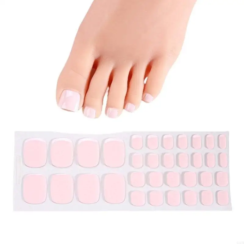 Q1FB 1 caixa gel manicure adesivos pedicure suprimentos cuidados com unhas Antecedentes pregos cor sólidos os