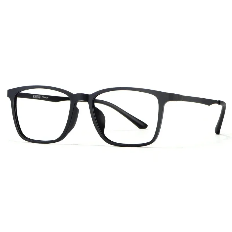 Ollymurs Fashion Ultra Light Titanium Comfortable Square Optical Prescription Glasses  TR90 Super Flexible Pure Frame Men HR3067