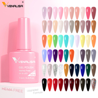 Venalisa 7.5ml Nail Gel Polish 60 Colors Hema Free Milky White Jelly Color Soak Off UV LED Varnish Full Coverage CANNI Manicure