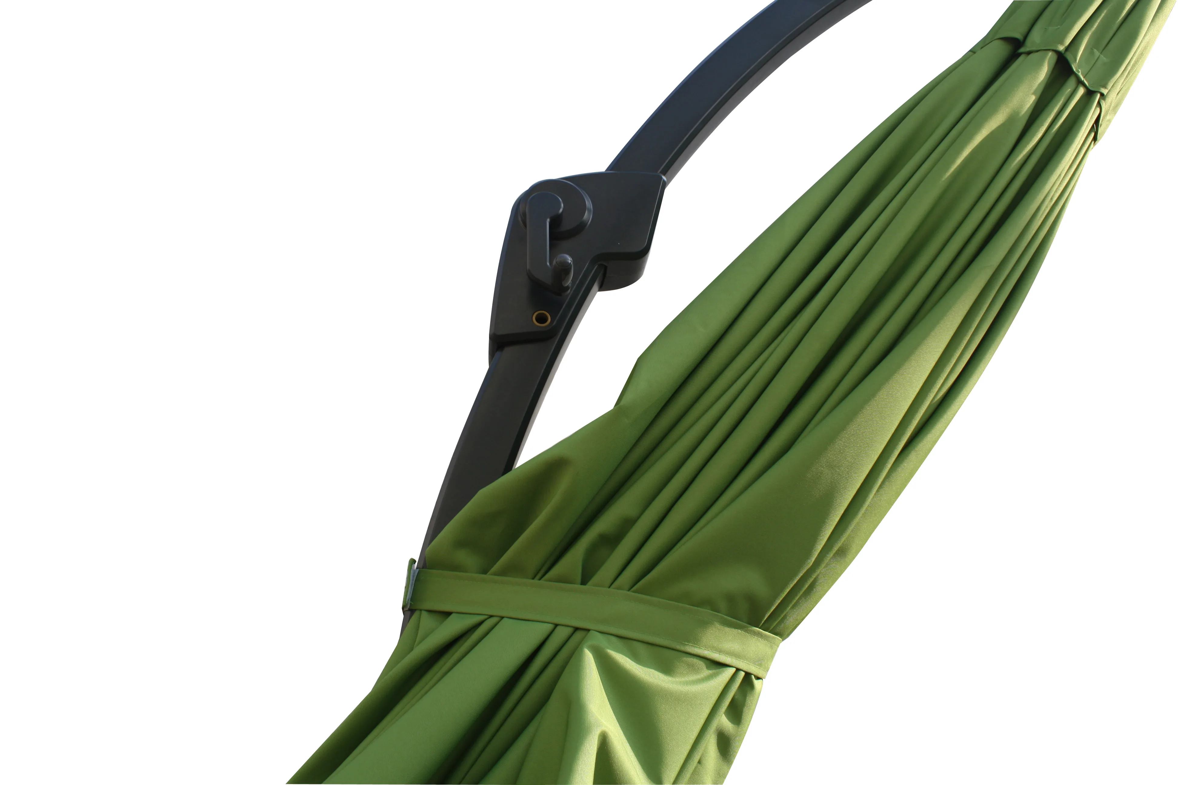 Curvy Patio Umbrella Large Outdoor Offset Hanging Umbrella Heavy Duty Sun Umbrella with Base Plate