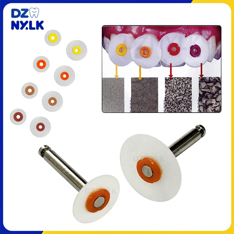 Dental Composite Polishing Discs Contouring Mandrel Translucent Snap Type Finishing&Polishing Discs Restoration Material Dentist