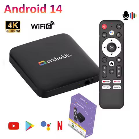 H96 Max S905L3 TV Box Android 14 TV Box 4K Streaming Android TV Box Voice Assistant Home Media Player Set Top Box 2GB 16GB
