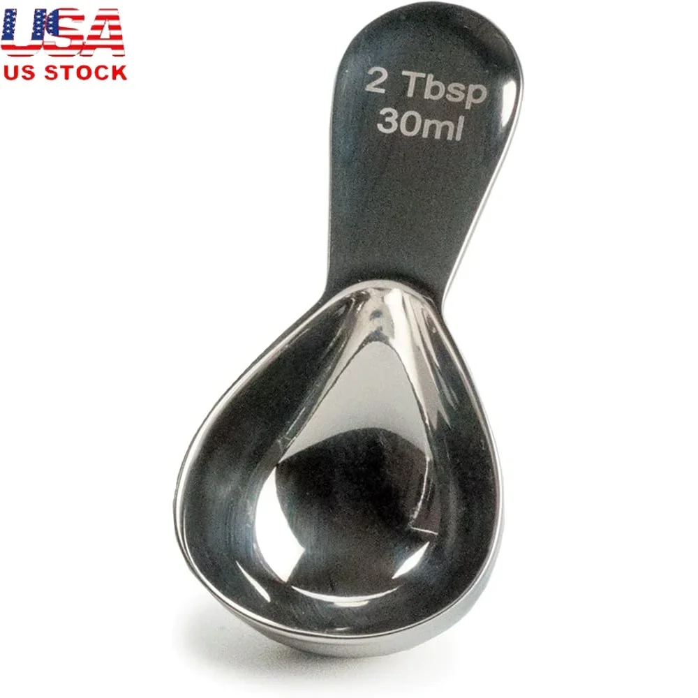 

Ergonomic 2-Tablespoon Coffee Scoop Stainless Steel Kitchen Tool Durable Dishwasher Safe Multi-Use Compact Design