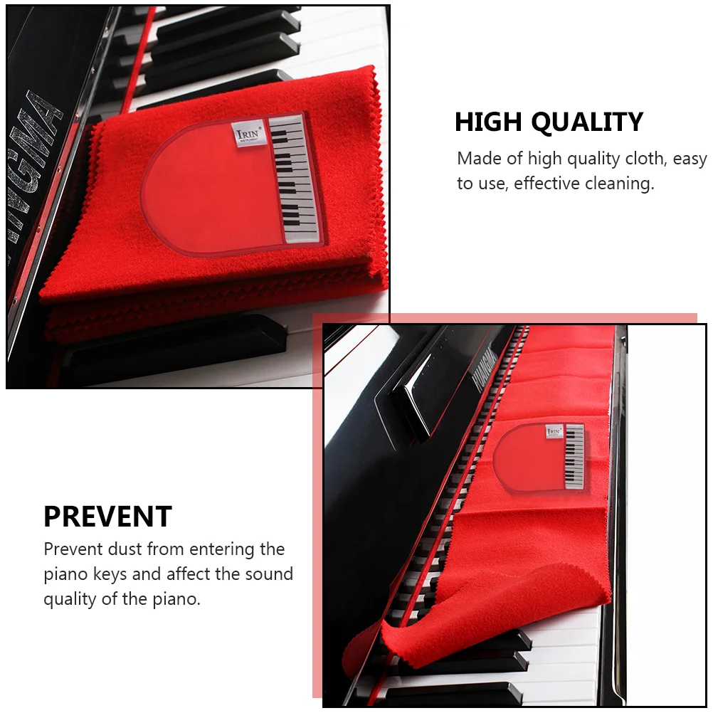 Piano Cover Keyboard Cloth Cleaning Glove for Instrument Supplies Accessories Numpad