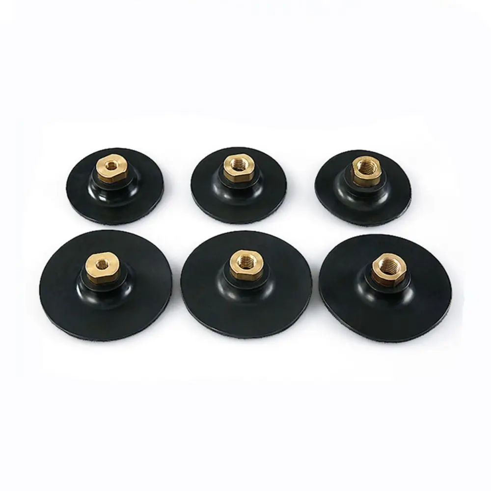 3/4 Inch Rubber Backing Pad M10/M14/M16 for Angle Grinder Polishing Grinding Disc Self-adhesive Wear resistant