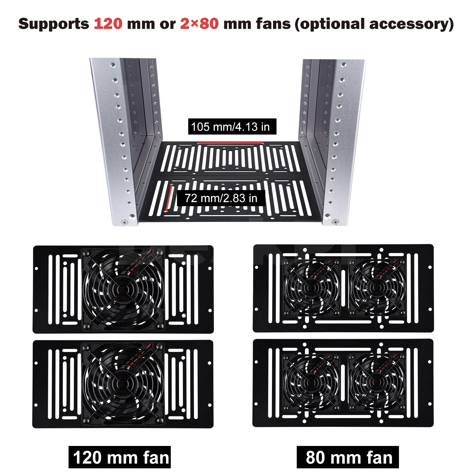 DeskPi RackMate T0-Plus Rak Server, Kabinet Server 4U 10-inci untuk Jaringan, Server, Peralatan Audio dan Video