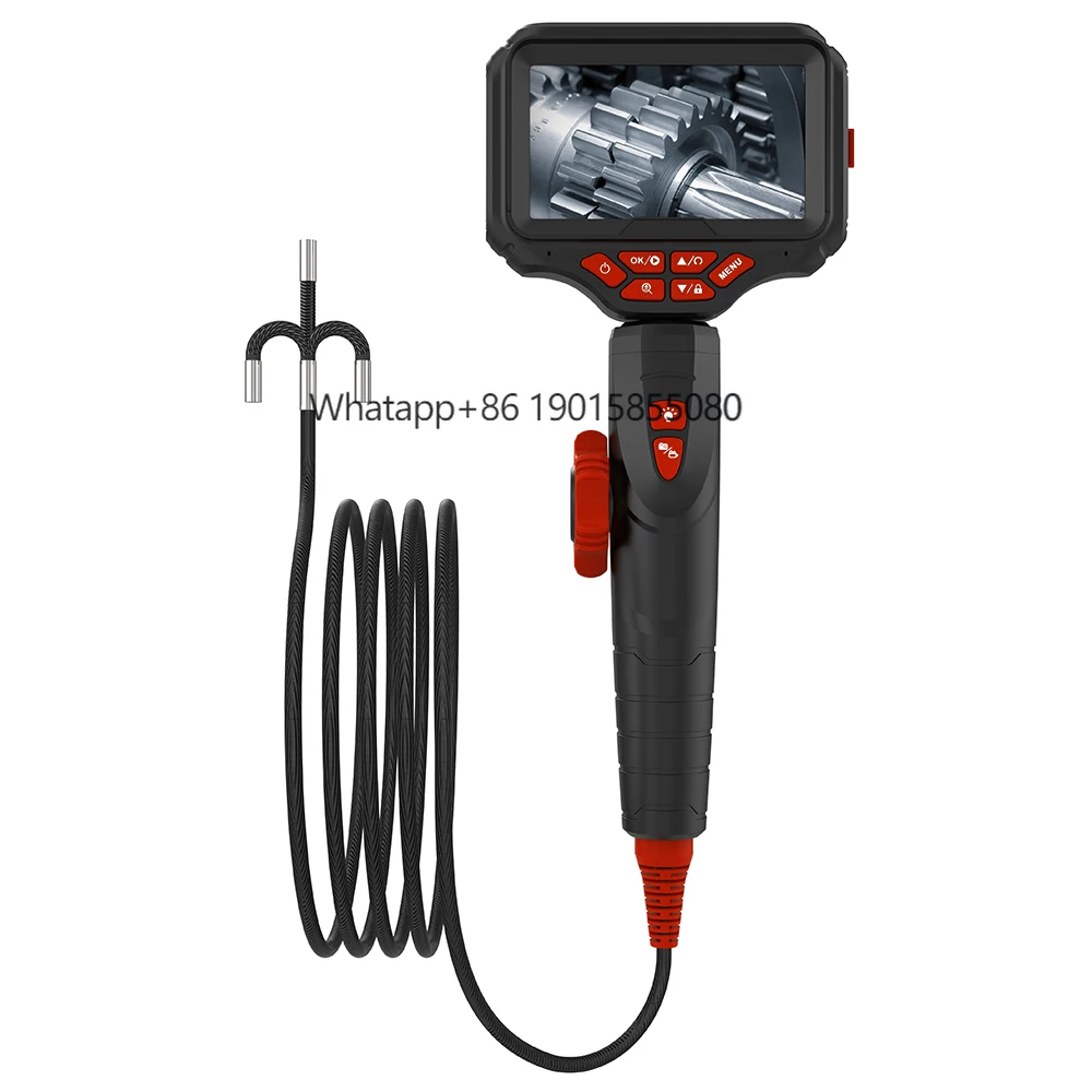 

QBH Hot Selling 3.9Mm Inspection 180 Degree IP67 Waterproof Articulating Endoscope HD Car Repair Steerable Borescope