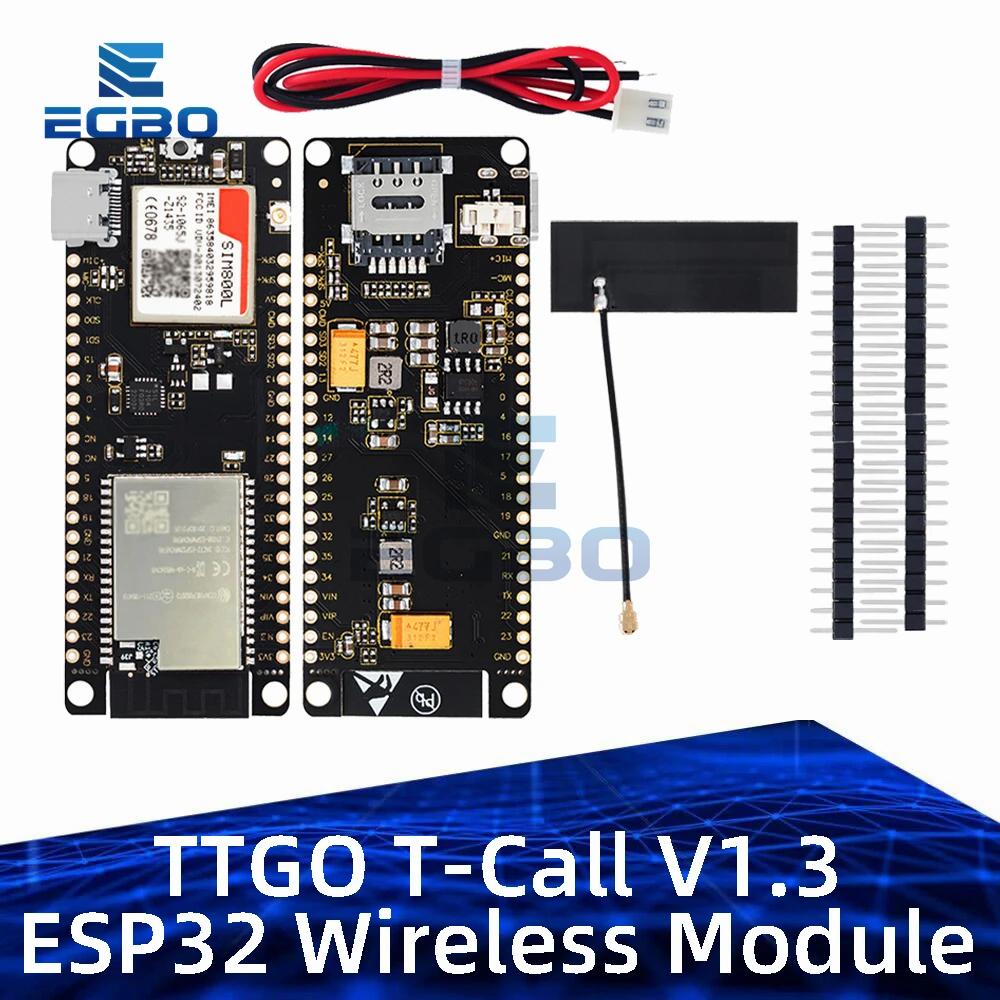 TTGO T-Call V1.3 ESP32 Wireless Module SIM Antenna SIM Card SIM800L Module And GSM/GPRS Antenna for arduino