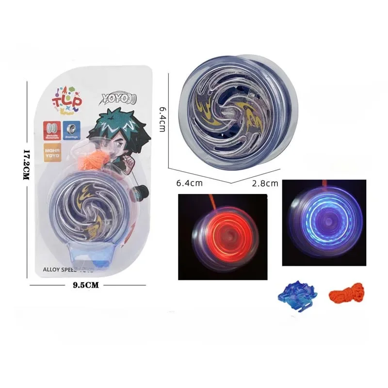 1 Pcs Professional Aluminum Metal Yoyo for Kids and Beginners Metal Yo-Yos for Kids with Yo Yo Outdoor Toys Accessories Outdoor