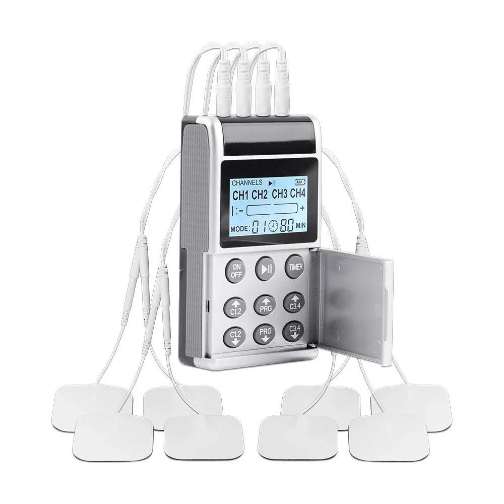 

15 Modes 4 Output Channel PMS Eletric Professional Muscle Stimulation Physio massager Tens Electrodes Machines Body Massager Pad