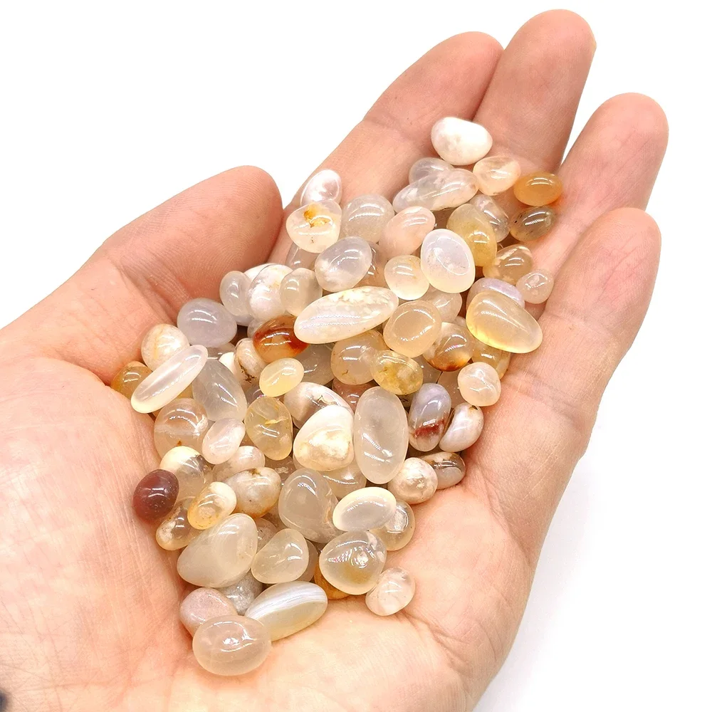 3-12 مللي متر رقائق زهرة الكرز العقيق ، زهر الكرز الطبيعي العقيق هبط رقائق سحق الحجر ، رقائق العقيق زهرة #5