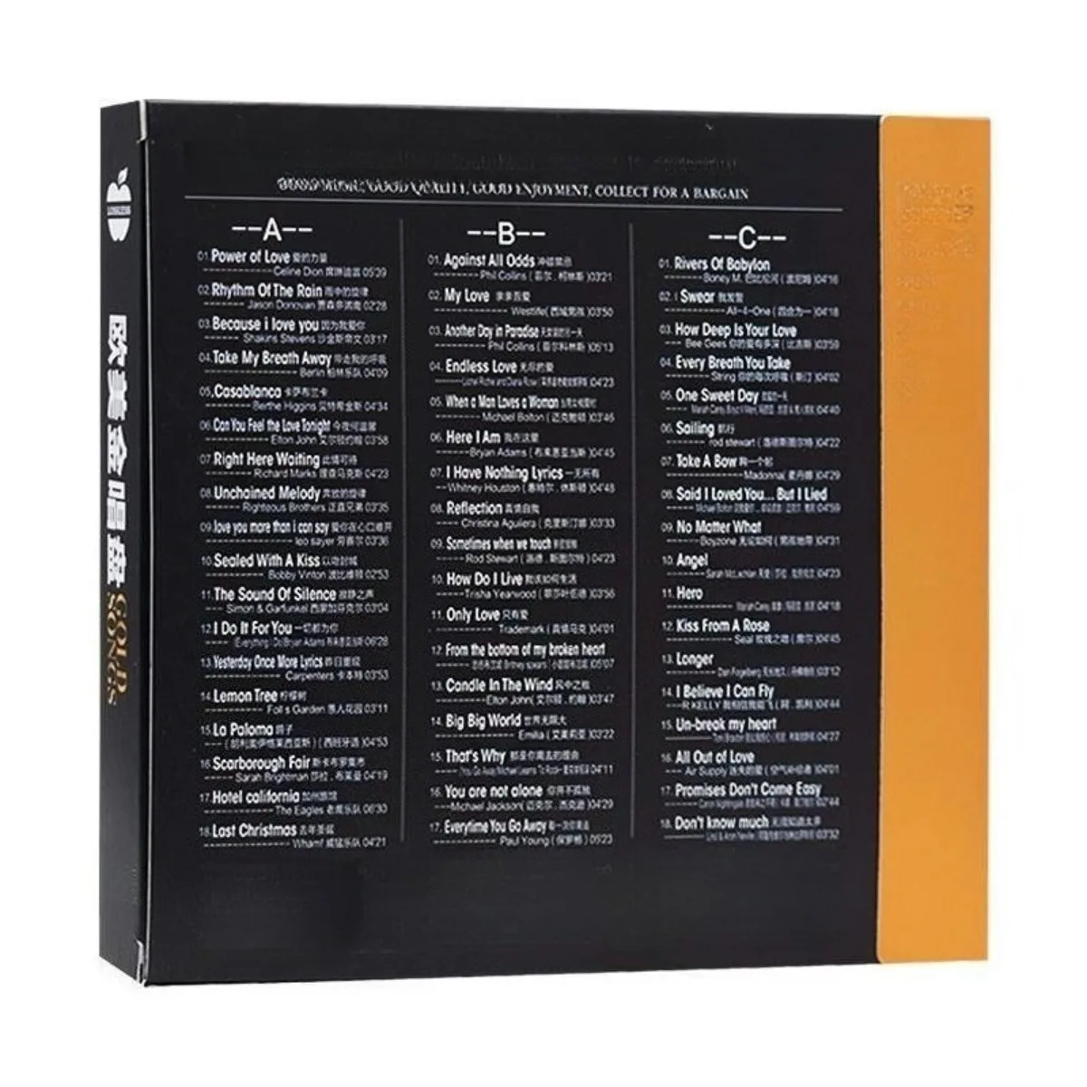 مجموعة السجل الذهبي الغربي الأغاني الكلاسيكية القديمة المئوية مجموعة ميلودي الذهبية أقراص الأقراص المضغوطة المصنوعة من الفينيل