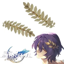 Game Honkai Star Rail Latest Dr. Ratio Cosplay Golden Hair Clip Props Alloy Headwear Accessories Gift