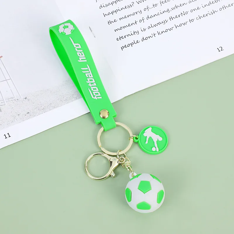 Super Cute Football  Bag Pendant Keychain Car Bag Decoration Accessory Creative Cartoon Kawaii Ornament Kid Couple Friend Gift