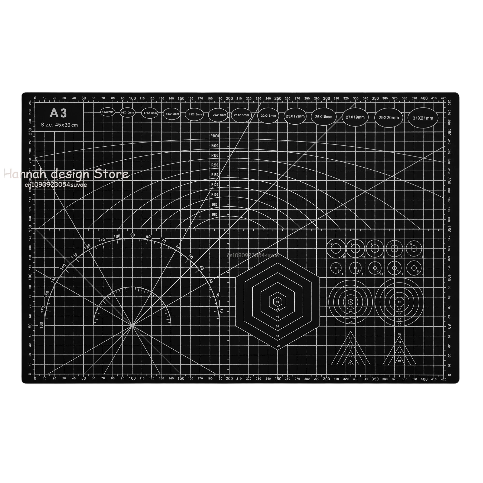 A3 Self Healing จักรเย็บผ้า,9 นิ้ว x 6 นิ้วตัด, เขียงสําหรับเย็บหัตถกรรมงานอดิเรกผ้า Precision Scrapbooking โครงการ