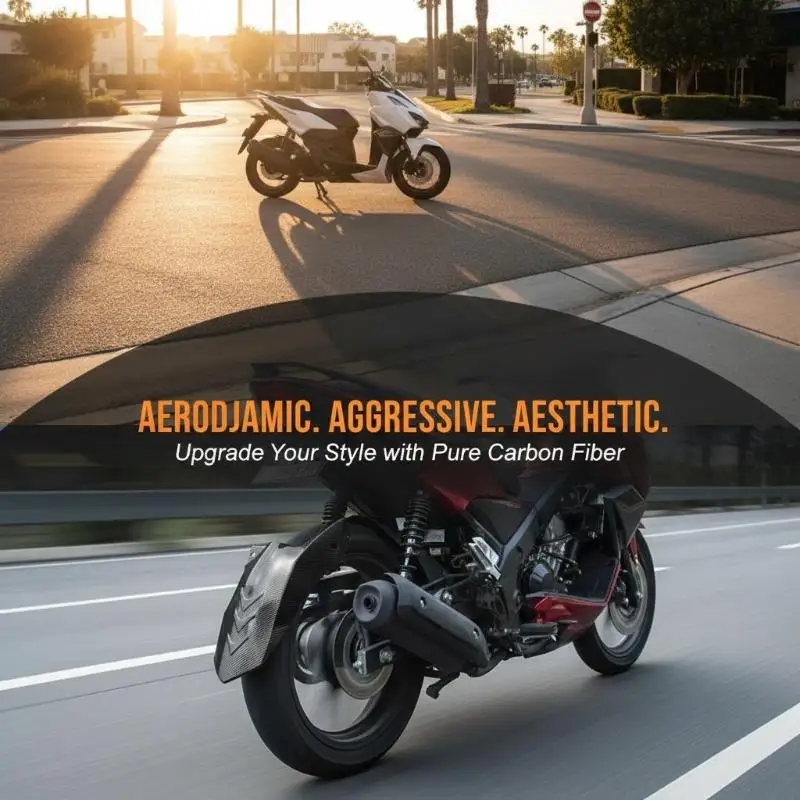 Motorcycle Rear Mudguard For Click 125 150 Anti Scratch Design Prevents Mud Splatter Daily Riding