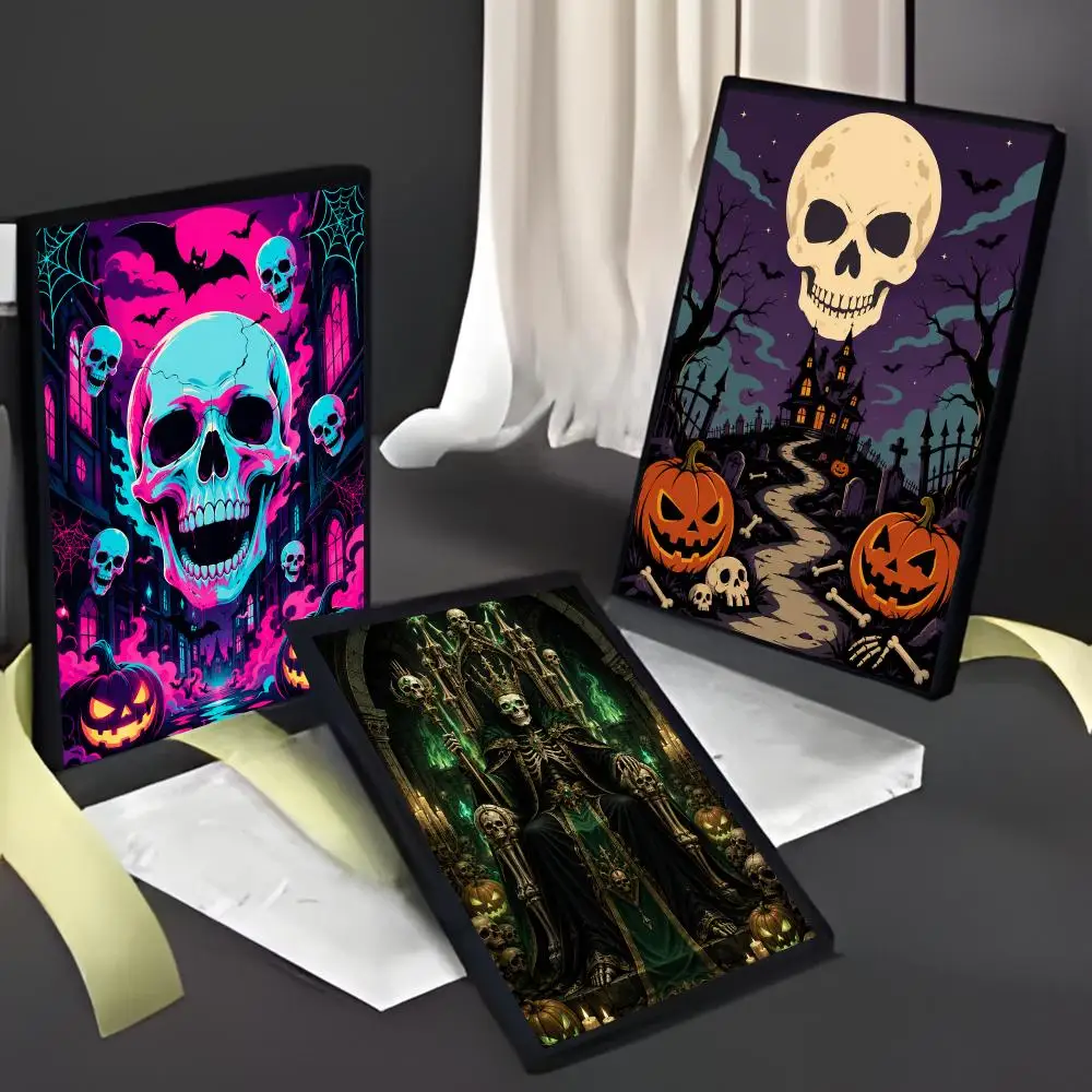 Halloween Skeleton Poster American Film Mural Home Childrens Room Wall Decor Print