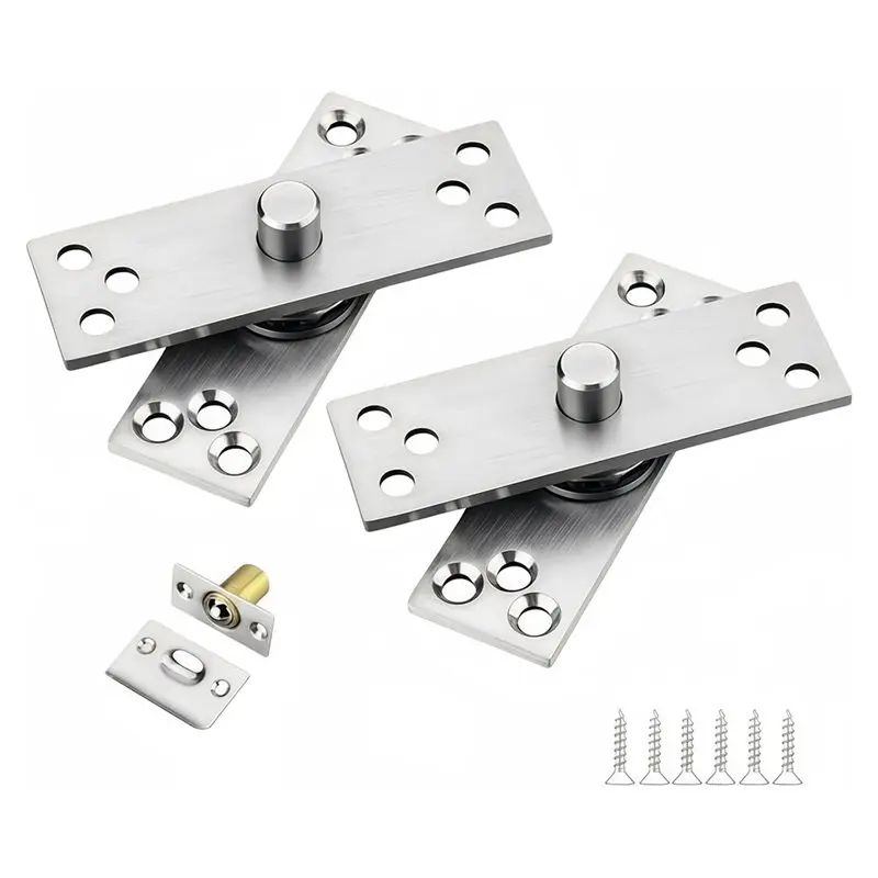 RMWIN-Heavy Duty Stainless Steel Concealed Top And Bottom Shaft Door Spindle-For Seamless Swivel 360° Rotating Pivot Hinge