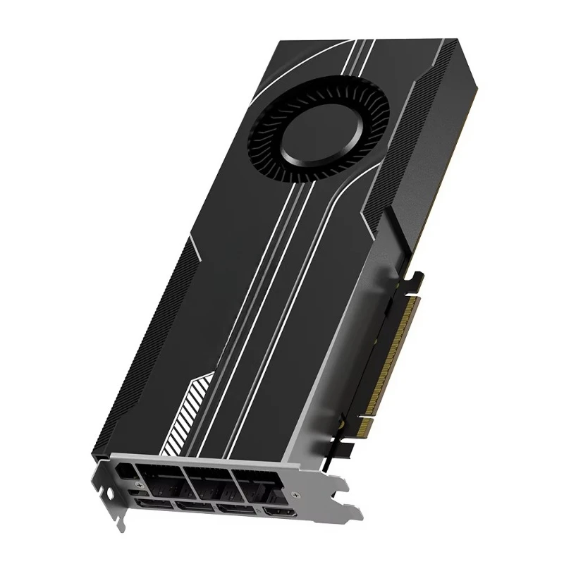 

Desktop graphics card with PCI Express interface and fan heatsink