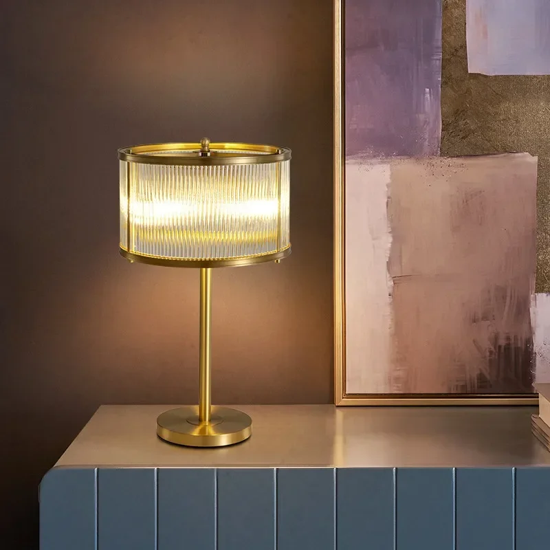 

TINNY Nordic Brass Floor Lamp Modern Luxurious Bedroom Living Room Beside The Sofa LED Standing Light