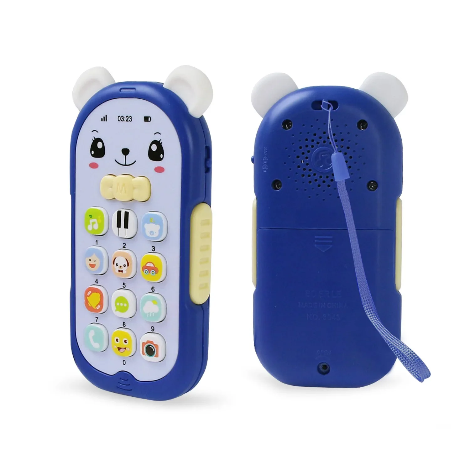 Electronic Musical Phone Toy for Babies Over 1 Year Old Plastic Baby Phone Mobile Toy with Educational Features