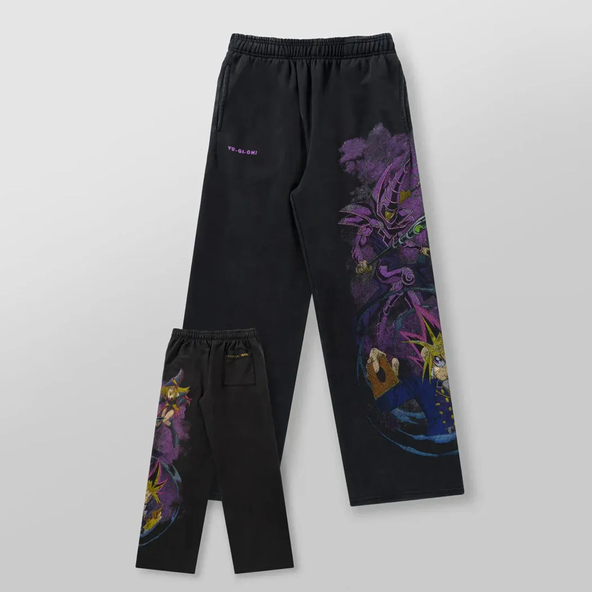 خمر أنيمي Yugioh Y2k السراويل الفضفاضة Sweatpants الرجال مرونة الخصر الرياضة الشارع الشهير الركض سراويل تقليدية ملابس النساء