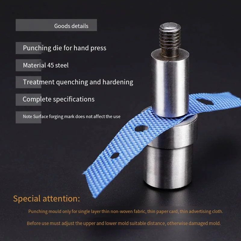 Manual Press Punching Mold Punching Dedicated Handmade Stud Rivet Grommet Eyelet Button Blow Hole Snap Die Drilling Opening Tool