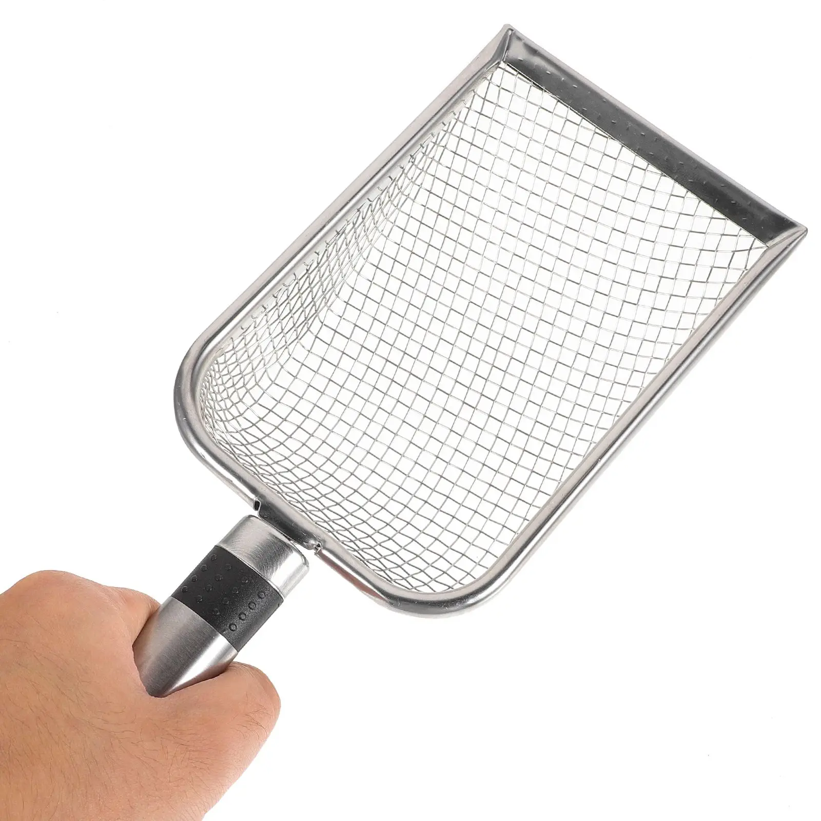 Stainless Steel Shovel Mesh Cleaning Shell Sifter Beach Play Portable Shovel Tool Handheld Toy Tool 3 8mm Strainer