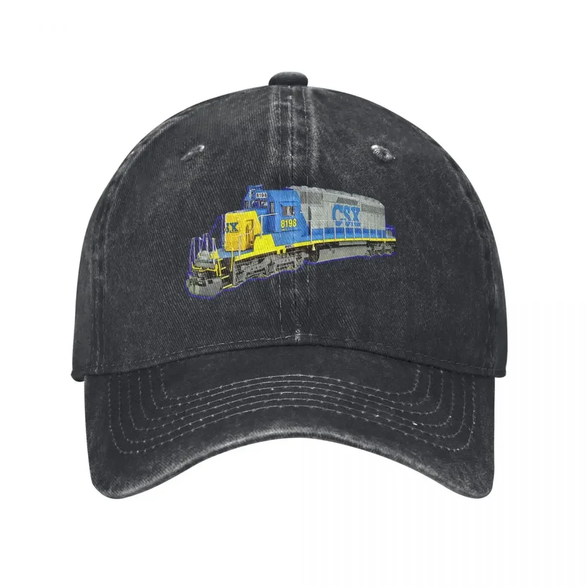 

Freight Train CSX Engine Baseball Cap Hood Designer Hat Woman Hats Men's