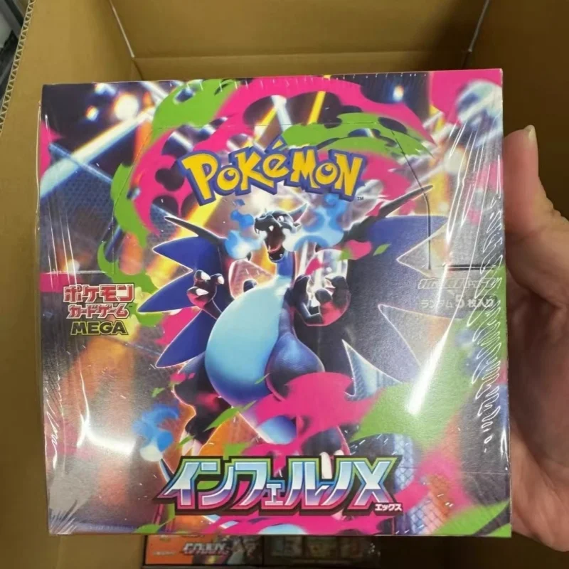 

Original Trading Ptcg Japanese PokéMon M2 Mega Evolution Supplementary Pack Fire Dragon Hell Flame Collection Card Birthday Gift