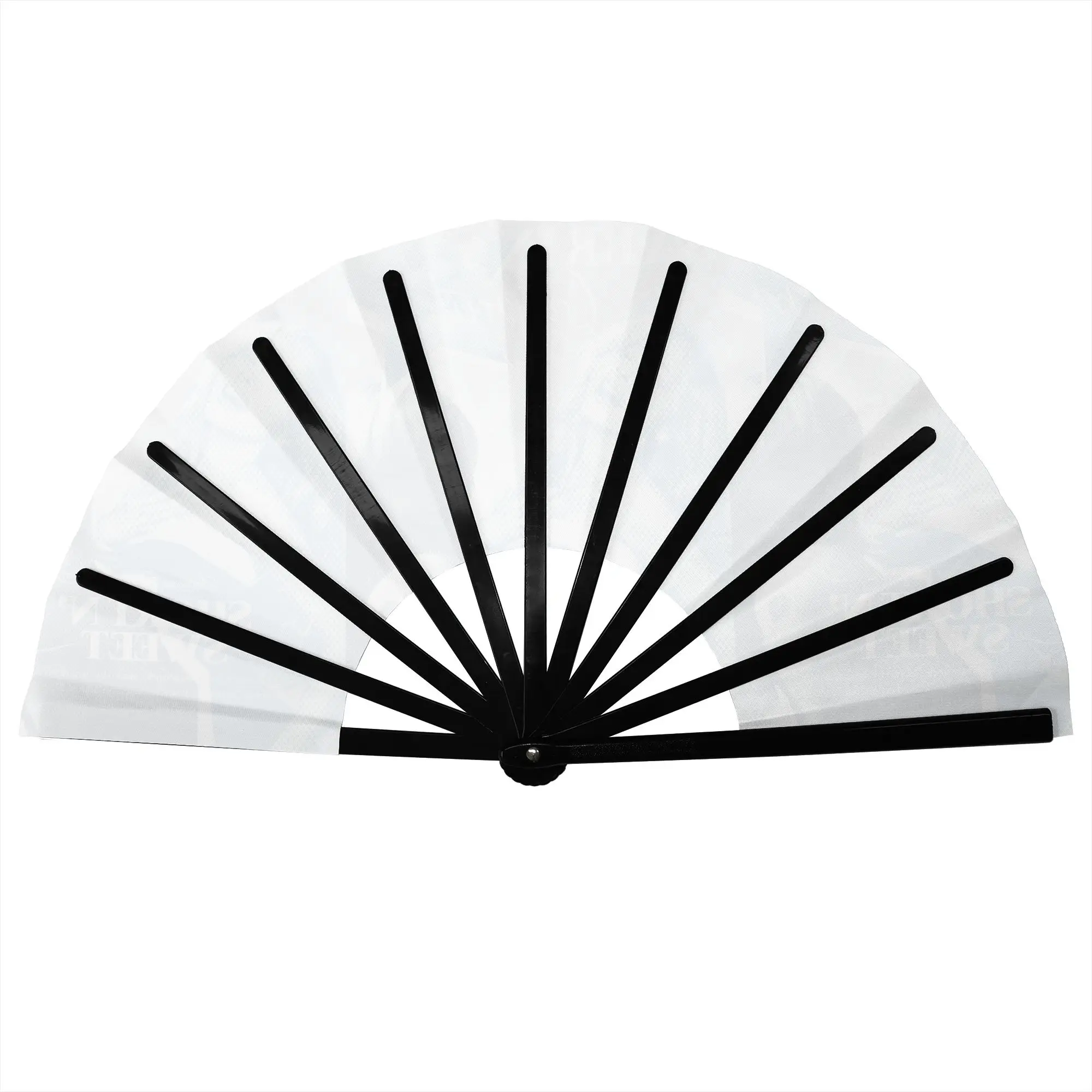 S-Sabrina Carpenter Folding Hand Fan DIY  Polyester Fabric Fan Cool Summer Accessory Decorative Fans