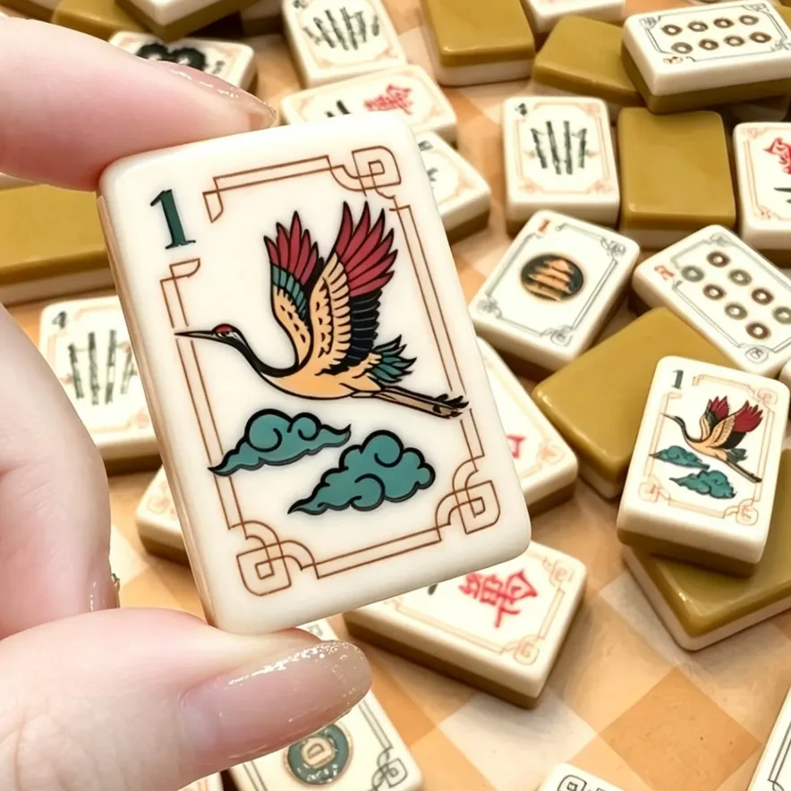

Luxury 2 Layer Carved Acrylic Mahjong Tiles Set Turmeric Yellow American Mahjong Game Kit For 4 Players Family Party