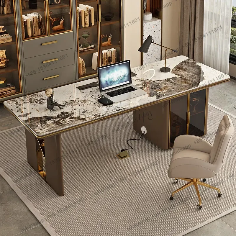 FG Light luxury rock slab Modern Simplicity Computer desk  Room desks office table office desks and workstations Work table