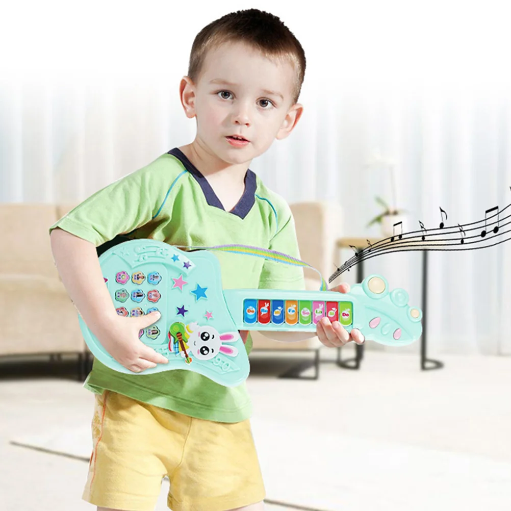

Colorful Cartoon Electric Guitar for Children Music Learning Plaything Educational Musical Instrument Lightweight Safe Smooth