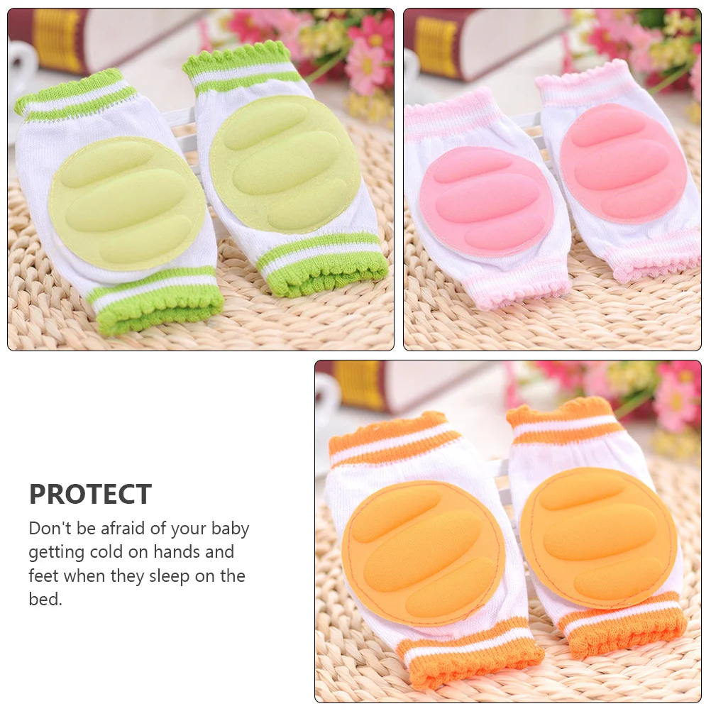6Pairs Knee Pads Soft Sponge Breathable Crawling Protectors Cushion Guards for Legs Arms Keep Warm Antichafe