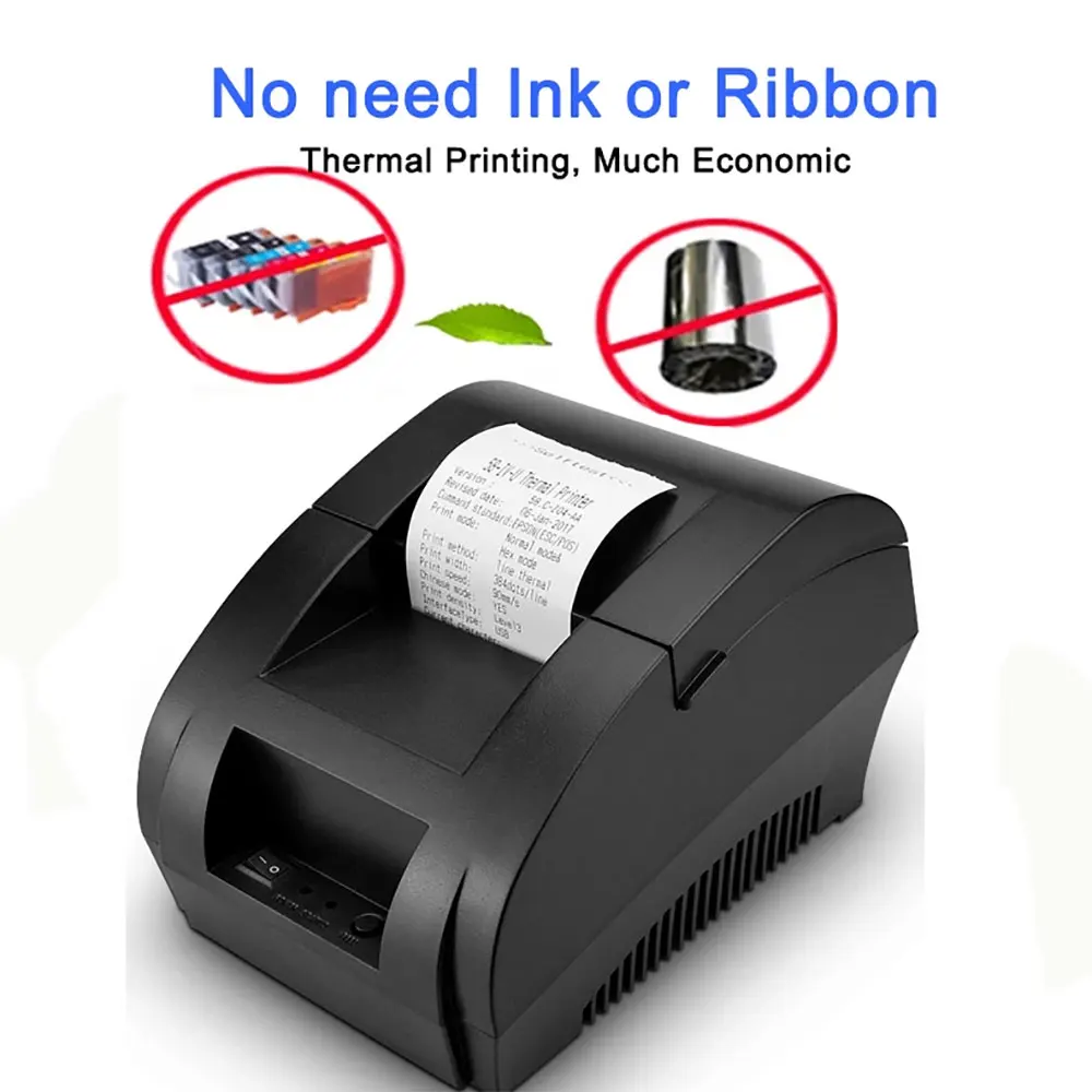 NETUM 58mm Thermal Printer 58mm USB Thermal Receipt Printer usb POS System Supermarket NT-5890K