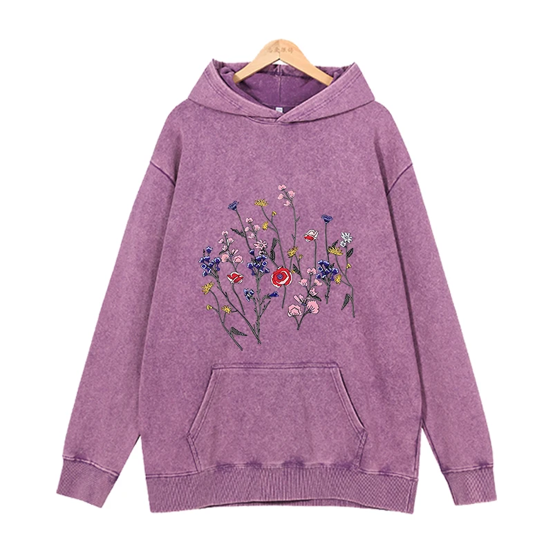 Blumen gruppe Hoodies Männer Mode Anime Langarm Sweatshirts Frauen cool lässig Harajuku Streetwear Hoody Pullover Sudaderas