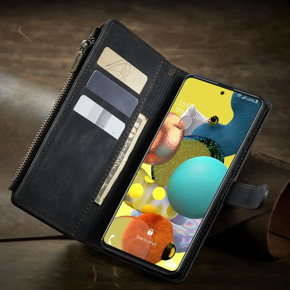 

Wallet Mobile Phone Case For Samsung Galaxy A51 4G Multifunctional Portabl Drawstring Leather Cover coque