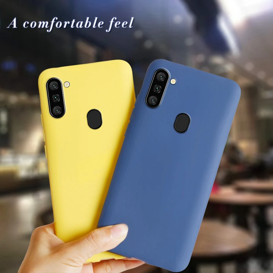 Candy Farbe Weiche Fällen Für Samsung Galaxy A11 Fall Nette Mode Geschenke Für Fundas Samsung A11 M11 Silikon Weiche Zurück Abdeckung – Detail 8